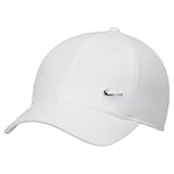 Nike Herren Df Club Baseballkappe, White/Metallic Silver, S-M EU