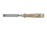 Högert Technik - Holzflachmeißel 20 mm mit Holzgriff - Länge: 14 cm - Flachmeißel für Holzbearbeitung - Mit Holzgriff/Holzmeißel/Schnitzwerkzeug für Holzschnitzerei