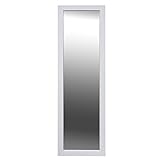 INSPIRE - Wandspiegel - Rechteckiger Spiegel MIA - l.30 x H.120 cm - Weiß - Holz - Wandspiegel weißer Rahmen