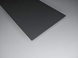 alt-intech Fassadenplatte Balkonplatte HPL Verschiedene Größen und Farben + Zubehör (1000 x 250 x 6 mm, Graphit grau)