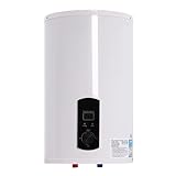 Elektrospeicher Warmwasserspeicher Warmwasserbereiter Wassererhitzer 30L LED-Bildschirm Vertikal 2000W mit Duschkopf Weiß für Küchen Toiletten Friseursalons