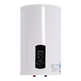 Elektrospeicher Warmwasserspeicher Warmwasserbereiter Wassererhitzer 35L LED-Bildschirm Vertikal 2000W mit Duschkopf Weiß für Küchen Toiletten Friseursalons