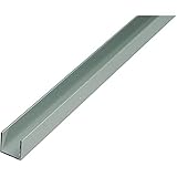 Alberts 471965 U-Profil | Aluminium, silberfarbig eloxiert | 1000 x 25 x 25 mm