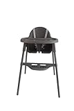 YALION kinderhochstuhl Hochstuhl Baby Kinderstuhl mit Tablett- Höhenverstellbarer Baby Chair Kinder Essen Stuhl ab 6-36 Monaten (max. 15 kg)-Grau