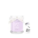 JuwelKerze Thai Orchid + Ohrringe Silber - Schmuckkerze 40 Std - Duftkerze im Glas mit exotischem Duft - Kerze mit Schmuck - Geschenke für Frauen, Geburtstag
