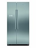 Siemens KA93NVIFP iQ300 amerikanischer Side-by-Side Kühl-Gefrier-Kombination / F / 413 kWh/Jahr / 580 l / noFrost / superCooling / freshSense / multiAirflow-System, Metallisch