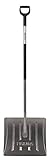 Fiskars Schneeräumer für kleine und große Schneemengen, Blattbreite: 44 cm, Kunststoff/Aluminium, Schwarz/Silber, 1001636