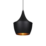 LEDKIA LIGHTING Hängeleuchte aus Metall Mercury 1675xØ200 mm Schwarz E27 Aluminium für Wohnzimmer, Küche, Schlafzimmer