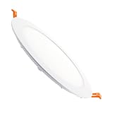 LEDKIA LIGHTING LED-Deckeneinbauleuchte, Einbaustrahler Spots, Downlight 15W Rund SuperSlim Ausschnitt Ø 170 mm Warmweiß 3000K