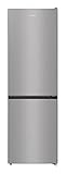 Gorenje RK 6192 ES4 Kühl-Gefrierkombination / 185 cm / 314 l / FrostLess / CrispZone mit Feuchteregler / SlotIn-System / BigBox / LED Beleuchtung / Silber, metallisch