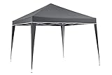 KG KITGARDEN Deluxe Pavillon, Metall Kunststoff, grau, 3x3m