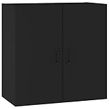 vidaXL Wandschrank Hängeschrank Lagerschrank Bücherschrank Schrank Aufbewahrungsschrank Wohnzimmer Schlafzimmer Schwarz 60x31x60cm Holzwerkstoff