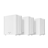 ASUS ZenWiFi BD4 Dualband WiFi 7 AiMesh Extendable Router 3er Set (3.6 Gbps, Abdeckung bis zu 603 m², Dual 2.5G Ports, VPN, Kindersicherung) weiß