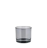 blomus Glas-Windlicht-65968 Glas Windlicht-Nero-Smoke, 12.5 cm