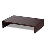 Bestier Monitorständer aus Holz, PC-Bildschirmständer für Schreibtisch, TV-Stand, Desktop-Laptop-Ständer, Schreibtischerhöhung aus P2-Holz, Braun, 15,7 Zoll