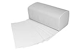 Papierhandtücher Hochweiß Premium | 4.000 Blatt | 2-lagig 25 x 23 cm | ZZ/V-Falz Falthandtücher geeignet für Handtuchspender | Ideal für Gastronomie, Krankenhäuser, Praxen uvm.