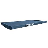 Intex Rectangular Pool Cover - Poolabdeckplane, Blau, 450 x 220 x 20 cm - Für Rectangular Frame Pool