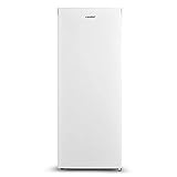 Comfee RCU160WH2(E) Gefrierschrank/142cm hoch/160L Gefrierteil/183 kWh/Jahr/Türanschlag wechselbar/Hochwertiger GMCC-Kompressor/Temperaturregelung/Verstellbare Standfüße/Weiß