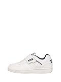 FILA C. Court Velcro Kids Sneaker, White-Medieval Blue, 35 EU