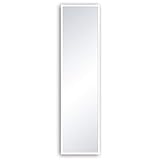 INSPIRE - Rechteckiger Spiegel Milo mit Holzrahmen - B.32 x H.122 cm - Weißes Holz - Wandspiegel - Standspiegel