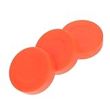 PAMINGONO 3St Eishockey Hockey Puck sportgeräte flitsch Hockey Hockeyzubehör String Hockey eisball Teile für Sporthockey Airhockey-Pusher Sportspielzeug Hockeyspiel-Trainingspuck PVC Orange