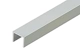 U-PROFIL Aluminium | Abmessungen: 16X13 MM | Länge: 1 M | Materialstärke: 1,5MM | SILBER