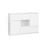 Vicco Sideboard Ruben, Weiß, 120 x 84 cm