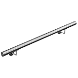 Edelstahl Handlauf Treppengeländer Geländer Wandhandlauf Wand Treppe 40-1000 cm V2Aox, Länge:100 cm