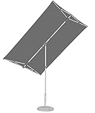 Suncomfort by Glatz Sonnenschirm Flex Roof, stone grey, 210 x 150 cm rechteckig, Gestell Aluminium, Bespannung Polyester, 5.3 kg