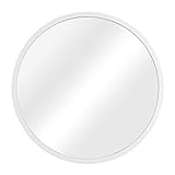 INSPIRE - Wandspiegel - Spiegel rund NODAL - Ø52 cm - Weiß - Matt - Metall und MDF - Metallrahmen - Hängespiegel rund