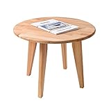 Krok Wood Runder Couchtisch Dresden aus Massivholz in Buche (60 x 60 x 46 cm)