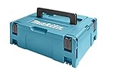 Makita 821550-0 MAKPAC Größe 2 Systemkoffer, Werkzeugkoffer, Transportkoffer, verknüpfbar an Koffersystem, mit Tragegriff, 395 x 295 x 163 mm (LxBxH)