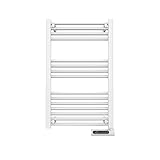 Cecotec Elektrischer Badheizkörper Ready Warm 9100 Smart Towel White. 500 W, LED-Anzeige, Touch Control, Wochenprogrammierer, 3 Modi, wählbare Temperatur und maximale Sicherheit mit IP24