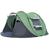 Aufblasbares Zelt Outdoor 34-Personen vollautomatisches Sonnenschutzmittel handgeworfenes Outdoor-Schnellöffnungszelt Winddichtes Campingzelt Großes Zelt