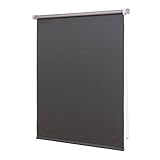 Ventanara® Thermorollo Verdunkelungsrollo Grau inklusive Montagematerial 140 x 220 cm