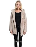 Urban Classics Damen TB1755-Ladies Sherpa Jacket Kapuzenpullover, Sand, S