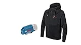 Bosch Professional Beheizbare Sweatjacke GHH 12+18V XA (inkl. USB-Ladeadapter GAA 12V-21, ohne Akku) - Größe M