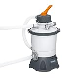 Bestway 58516E Flowclear Sandfilter-Poolpumpe für oberirdische 300 bis 4.800 Gallonen Schwimmbäder (Sand separat erhältlich)