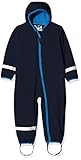 Playshoes Unisex Kinder Softshell-Overall Fleece Gefüttert Outdoor-Jumpsuit, marine, 80