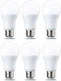 Amazon Basics LED-Leuchtmittel, Edison-Schraubgewinde E27, 10 W (entspricht 75-W-Glühbirne), Warmweiß, nicht dimmbar, 6Stück (1er Pack)