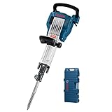 Bosch Professional Schlaghammer GSH 16-30 (inkl. Zusatzgriff, Tragegriff, Fetttube, Maschinentuch, 1x Spitzmeißel, 30mm Sechskantaufnahme, 400mm, Trolley)