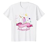 Kinder Große Schwester Einhorn Geschenk Idee Geschwiste T-Shirt