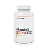 GymBeam B Komplex Forte - enthält alle 8 essentiellen B-Vitamine, unterstützt die Gesundheit von Haut und Haaren, fördert die richtige Funktion des Nervensystems, Herz, Psyche und Immunsystems, 90 tab