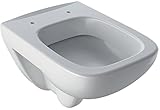 Geberit Tiefspül-WC Renova Nr. 1 Plan (wandhängend, aus Sanitärporzellan, Zulauf von hinten, Abgang waagrecht) 202150000