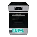 Gorenje GEIT5C61SPG Standherd mit Induktionskochfeld, 50 cm, 70 Liter,Silber, PerfectGrill, AirFry, FrozenBake, Pizza Mode 300°C, AquaClean, Made in Europe, inox