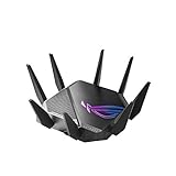 Asus Gaming-Router GT-AXE11000, Tri-Band, WiFi 6E, neues 6-GHz-Band mit 2,5 G WAN/LAN, unterstützt PS5, mobile Gaming-Beschleunigung und AiMesh-Unterstützung