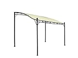 DEGAMO Anbaupavillon Mantova 300x250cm, Stahlgestell + Dach wasserdicht Ecru