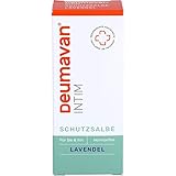 DEUMAVAN - Intim Schutzsalbe Lavendel. Medizinische Schutzsalbe für den äußeren Intim- und Analbereich. Für Frauen und Männer. Hautschutz und Linderung Analbereich. Mit Lavendel (1x50 ml Tube)