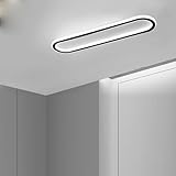 GZZBMY LED Moderne Deckenleuchte Rechteckig 120CM Panel deckenlampe Flurlampe Lang Deckenlampe Schlafzimmerlampe Moderne Metall Acryl für Küche Esszimmer Garderobe Flur (Weißes Licht,30CM)
