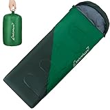 Clostnature Leichter Schlafsack für Camping – Outdoor Lässiger Deckenschlafsäcke mit Kleines Packmaß für Erwachsene, Damen, Herren, Wandern, Sport, Bergsteigen(Links Reißverschluss)